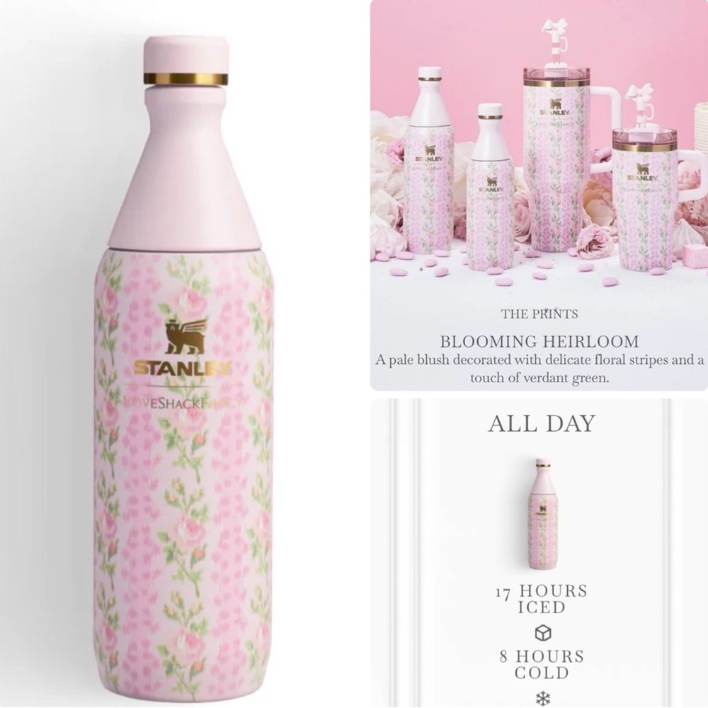 UNOPENED BOX Stanley Blooming Heirloom Love Shack Fancy All Day Slim Bottle
